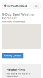 Mobile Screenshot of myweatherspot.com